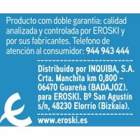 Suavizante concentrado azul EROSKI basic, botella 72 dosis