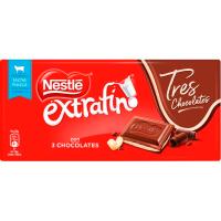 Tres chocolates NESTLÉ, tableta 120 g