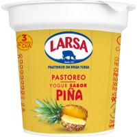 Yogur sabor piña LARSA, tarrina 125 g