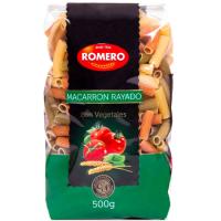 Macarron rayado tricolor ROMERO, paquete 500 g