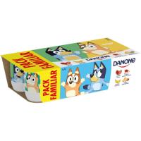 Yogur sabor fresa-maced.-limón-tarta queso DANONE, pack 8x120 g