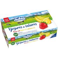 Yogur de fresa-plátano-limón CLAS, pack 8x125 g