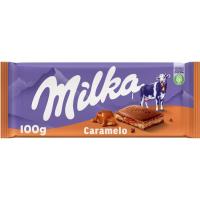 Chocolate con caramelo MILKA, tableta 100 g