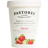 Yogur con fresas PASTORET, tarro 500 g