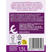 Amoniaco perfumado EROSKI BASIC, botella 1,5 litros