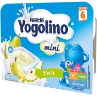 Yogolino mini de pera NESTLÉ, pack 6x60 g