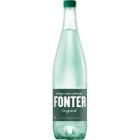 Agua mineral con gas FONTER, botella 1 litro