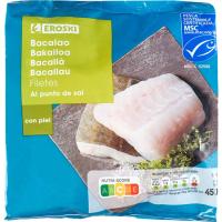 Filetes de bacalao EROSKI, bolsa 450 g