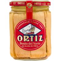 Bonito del norte en aceite de oliva ORTIZ, frasco 400 g 