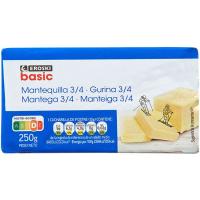 Mantequilla EROSKI basic, pastilla 250 g