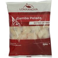 Gamba pelada grande LONXANOVA, bandeja 210  g