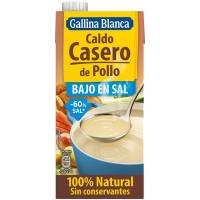 Caldo casero de pollo bajo en sal GALLINA BLANCA, brik 1 litro