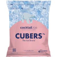 Hielo coctail CUBERS, bolsa 2 kg