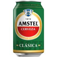 Cerveza clásica AMSTEL, lata 33 cl