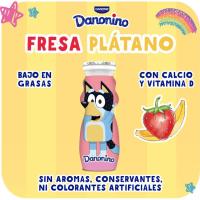 Bebedino sabor fresa-plátano DANONE, pack 4x100 ml