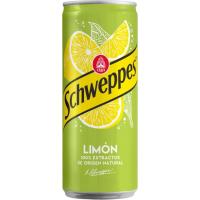 Refresco de limón con gas SCHWEPPES, lata 33 cl