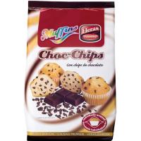 Muffins choco-chips HERAS BARECHE, bolsa 256 g