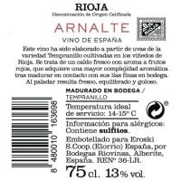 Vino Tinto Rioja Madurado ARNALTE, botella 75 cl