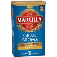Café molido descafeinado natural MARCILLA, click plack 200 g