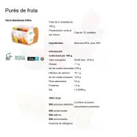 Compota de pera-manzana, pack 2x150 g