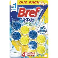 Limpiador wc poder activo limón BREF, pack 2u