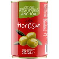 Aceituna rellena con anchoa FLORESUR, lata 130 g
