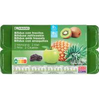 Bífidus 0% con frutas EROSKI, pack 8x125 g