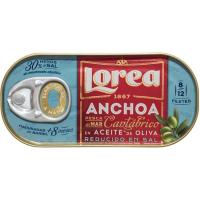 Anchoa del Cantábrico bajo en sal LOREA, lata 30 g