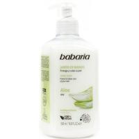 Jabón de manos de aloe BABARIA, dosificador 500 ml