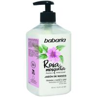 Jabón de manos rosa mosqueta BABARIA, dosificador 500 ml