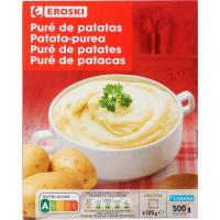 Puré de patatas EROSKI, pack 4x125 g