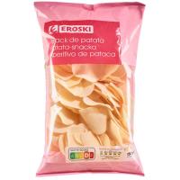 Patatas chips light EROSKI, bolsa 150 g