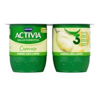 Activia cremoso sabor lima-limón DANONE, pack 4x120 g