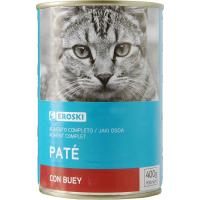 Paté con buey para EROSKI, lata 400 g