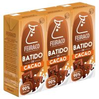 Batido de chocolate FEIRACO, pack 3x200 ml