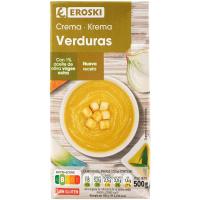 Crema de verduras de la huerta EROSKI, brik 500 g