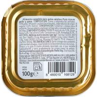 Paté de pollo para gato EROSKI, lata 100 g
