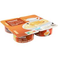 Natillas con galleta EROSKI, pack 4X125 g