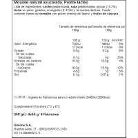 Mousse natural azucarado DEPOSTRE, pack 4x65 g