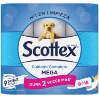 Papel higiénico original SCOTTEX, paquete 32 rollos