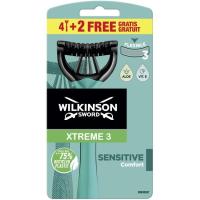Maquinilla WILKINSON Xtreme 3 Sensitive, pack 4+2 uds.