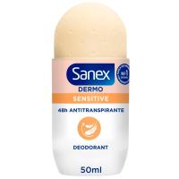 Desodorante para mujer sensitive SANEX, roll on 50 ml