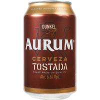 Cerveza tostada 6,6% vol. AURUM, lata 33 cl