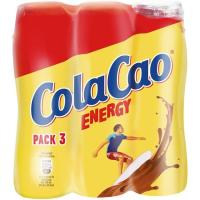 Batido de cacao COLA CAO ENERGY, pack 3x188 ml