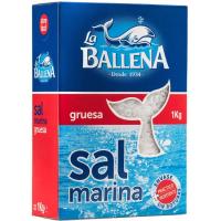 Sal marina gruesa LA BALLENA, paquete 1 kg