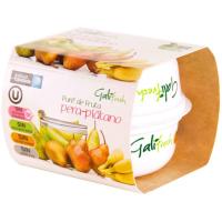 Compota de pera-plátano GALIFRESH, pack 2x150 g