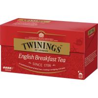 Té English Breakfast TWININGS, caja 25 sobres