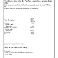 Tacos en aceite ORBE, frasco 266 g
