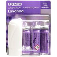 Ambientador minispray lavanda  EROSKI ap+3rec