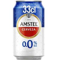 Cerveza sin alcohol AMSTEL, lata 33 cl